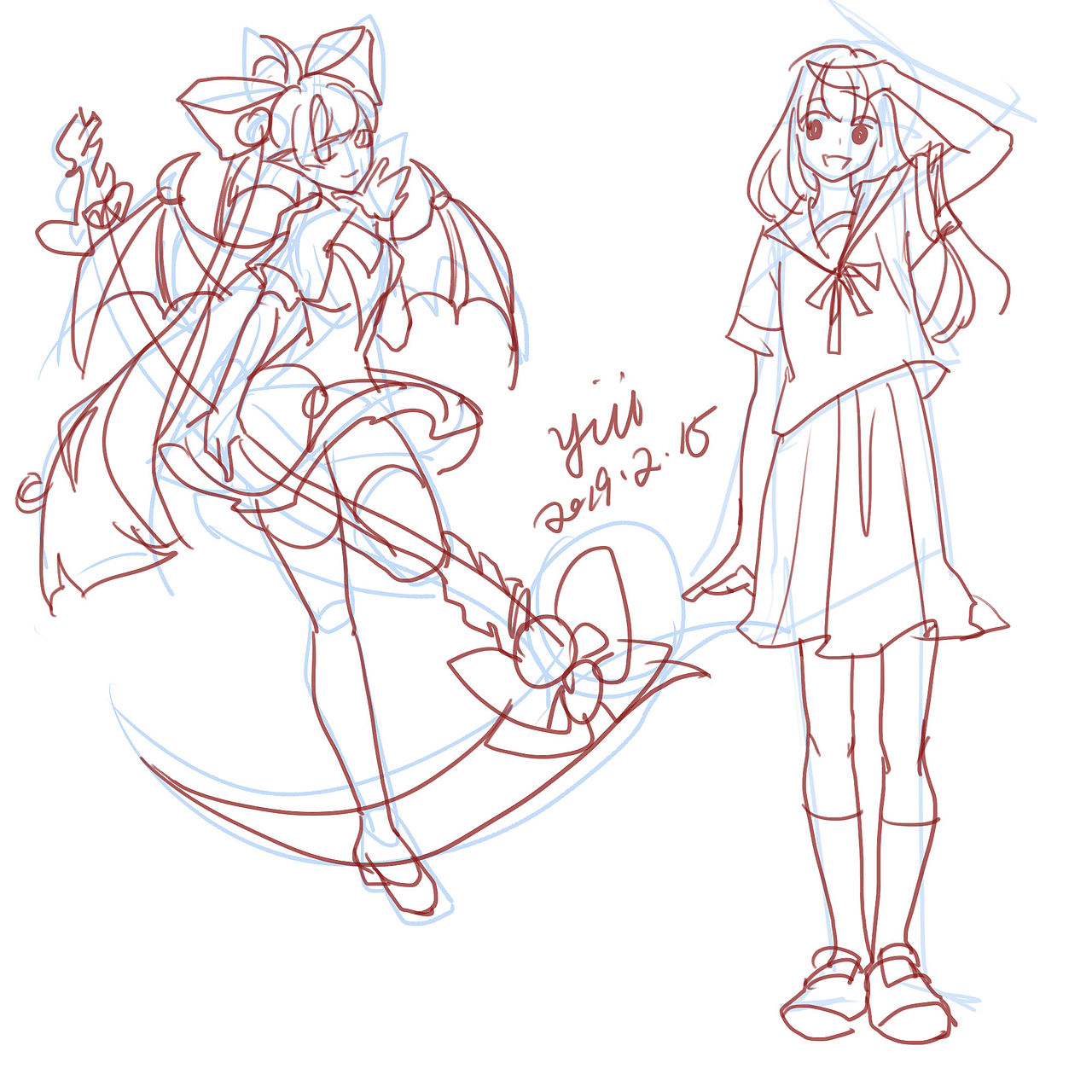 2019年1&2月部分速写