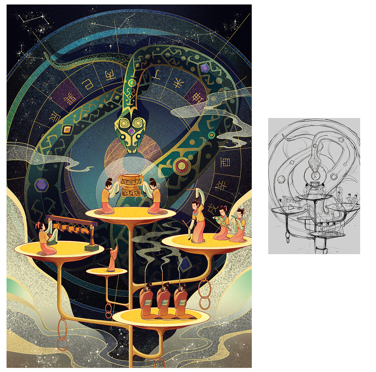 十二生肖（图ZMjI1MDcxMjI4） - 新锐潮流插画 - 站酷设计师JJJJ建哥原创素材 - 站酷ZCOOL