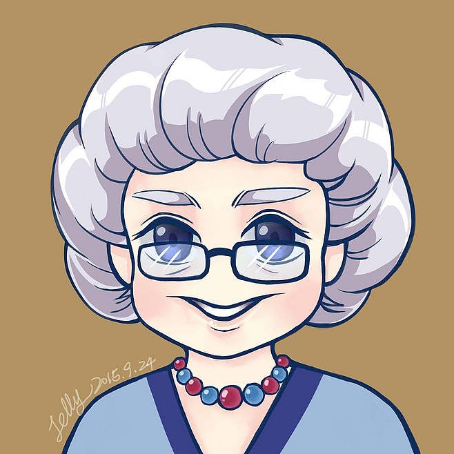 给姥姥画个头像