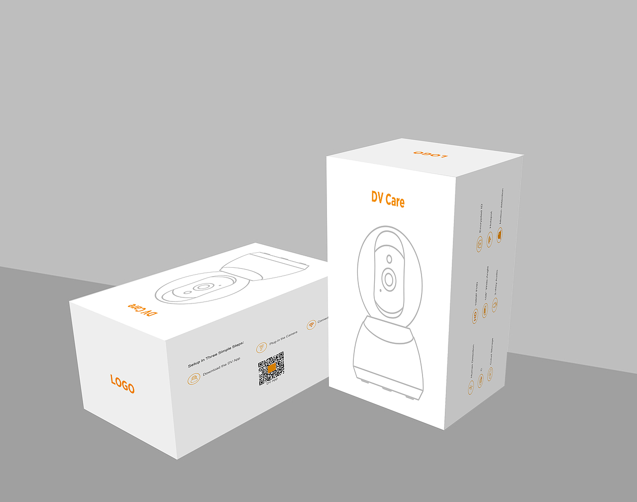 摄像头彩盒包装盒天地盖安防智能