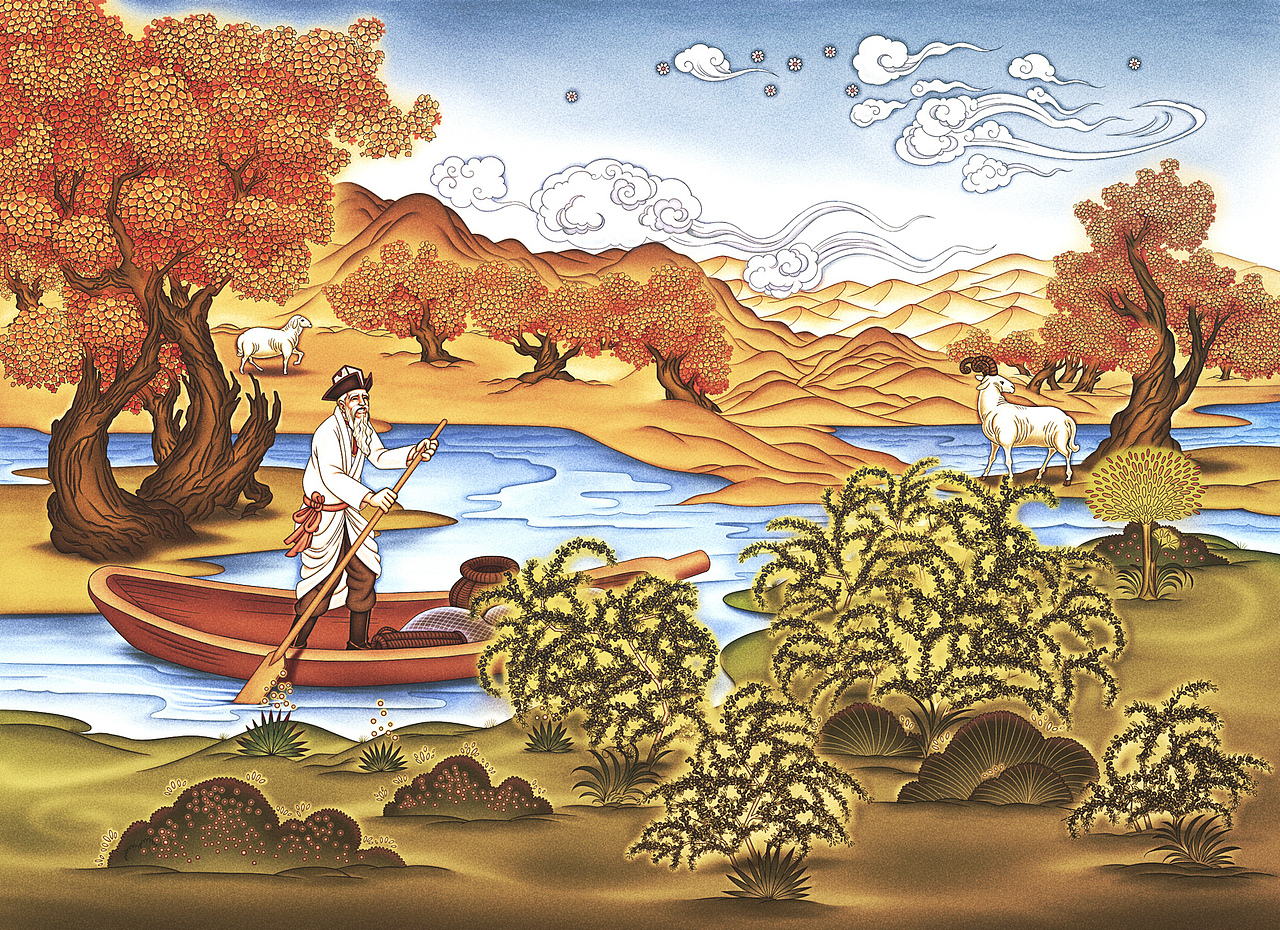 新疆尉犁罗布碱滩黑枸杞---新疆特产,礼品首选 |插画|商业插画|tuteng