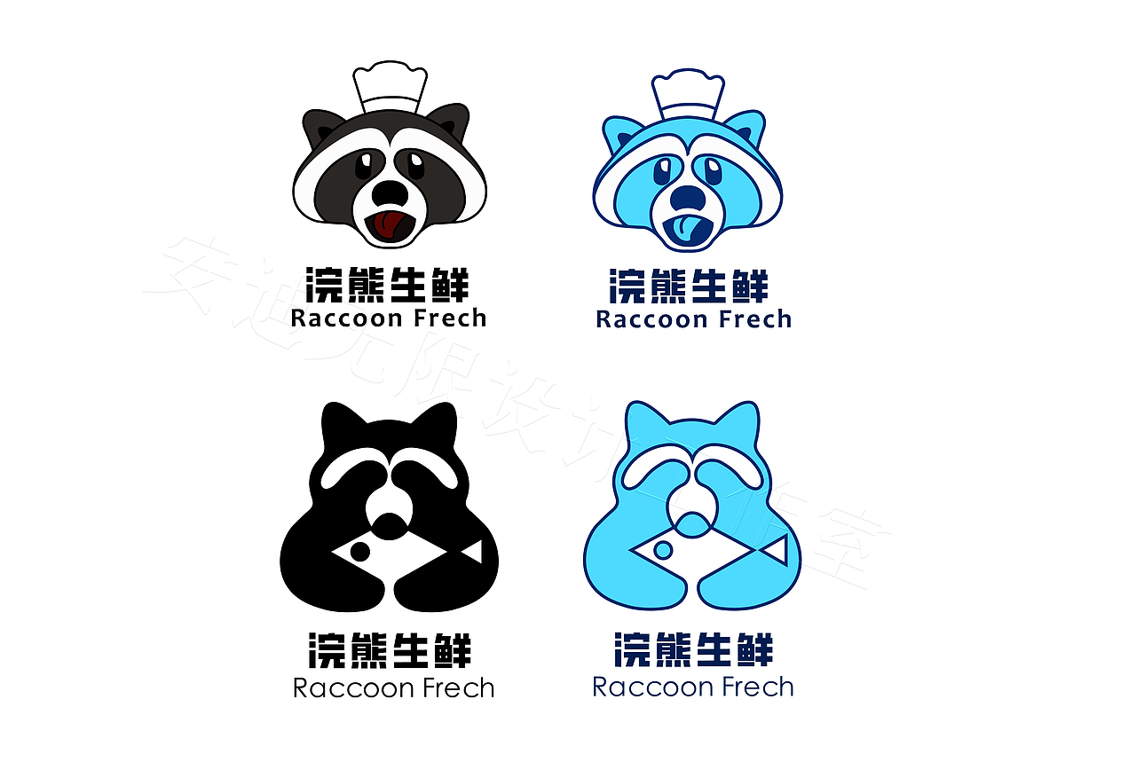 动物LOGO——浣熊