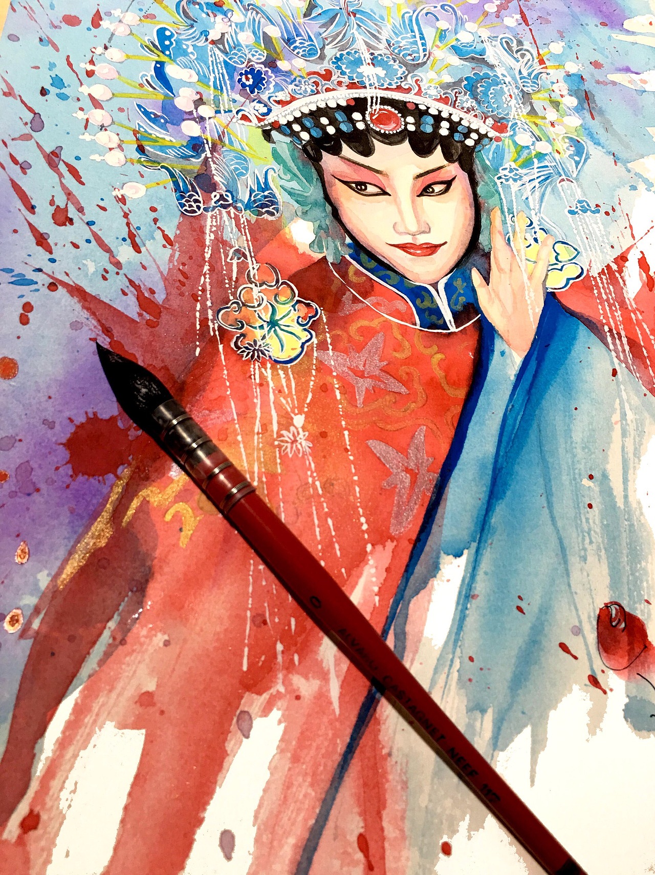 中国风·京剧·花旦_z丹阳的画-站酷zcool