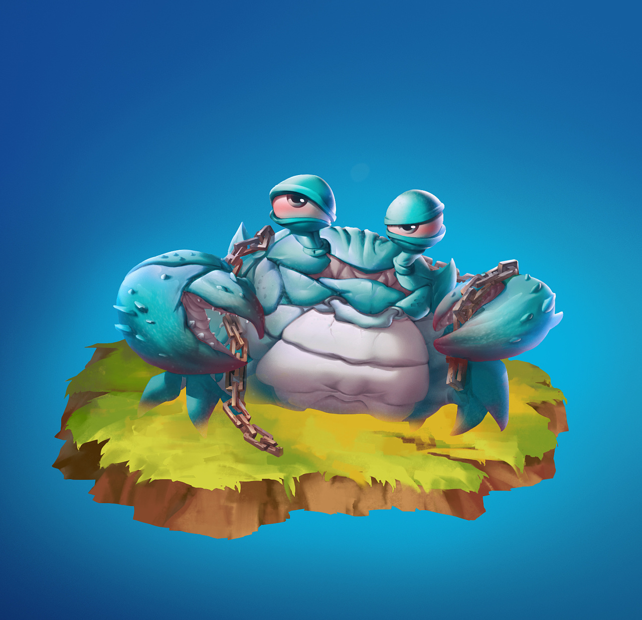 螃蟹|插画|游戏原画|天机波路_原创作品-站酷zcool