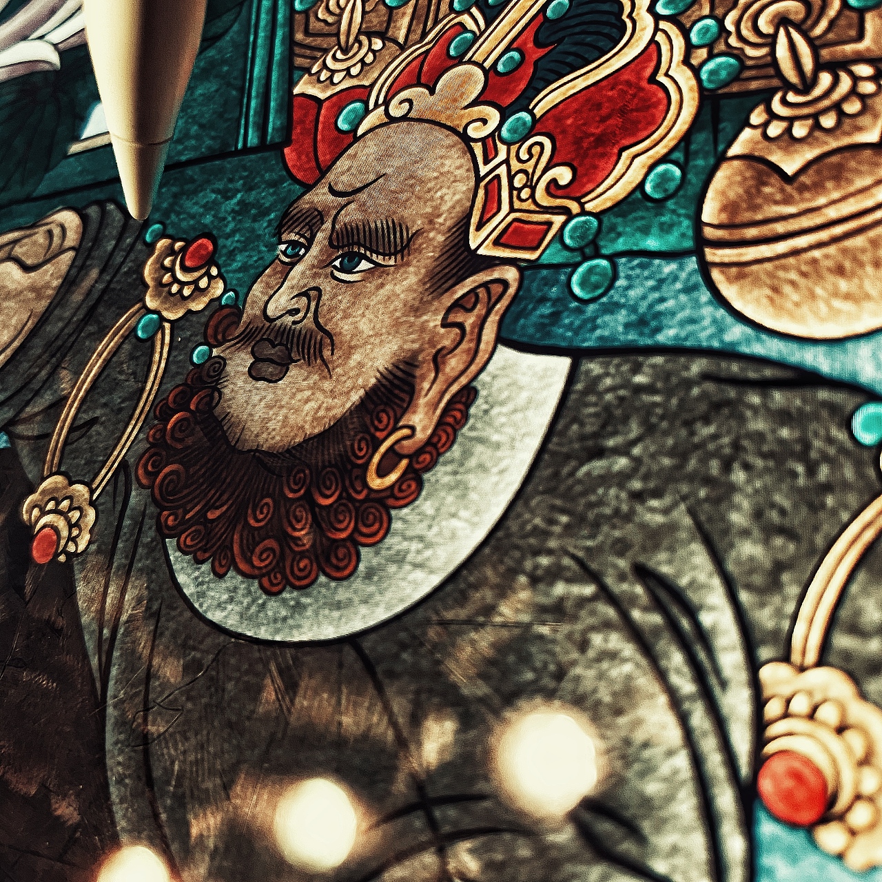 ipad绘制文殊菩萨（图ZMjIwMjEwMDQw） - 绘画 - 站酷设计师亦闳原创素材 - 站酷ZCOOL