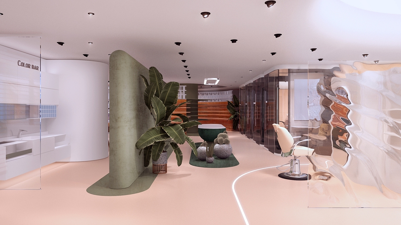 Fiminine+Around 专业形象设计复合体验店（图ZMjY0NTQwNTI4） - 商业空间设计 - 站酷设计师赋加设计原创素材 - 站酷ZCOOL