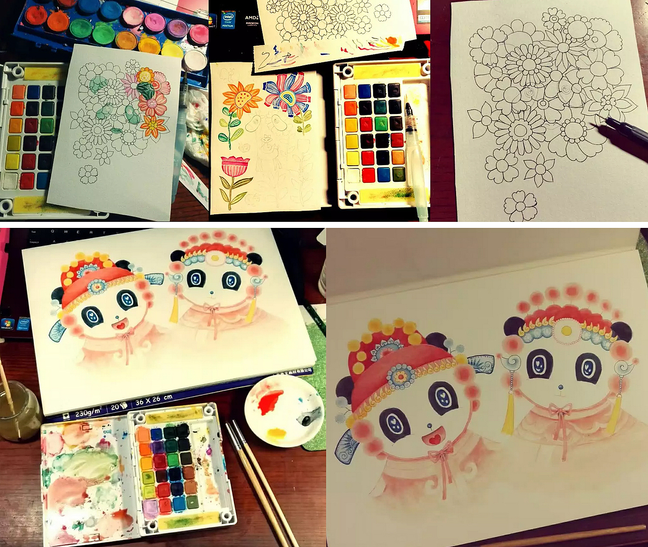 画一千只大熊猫的梦想(图ZNTcyMzYxNTY=) - 商业插画 - 站酷设计师钟小林原创素材 - 站酷ZCOOL