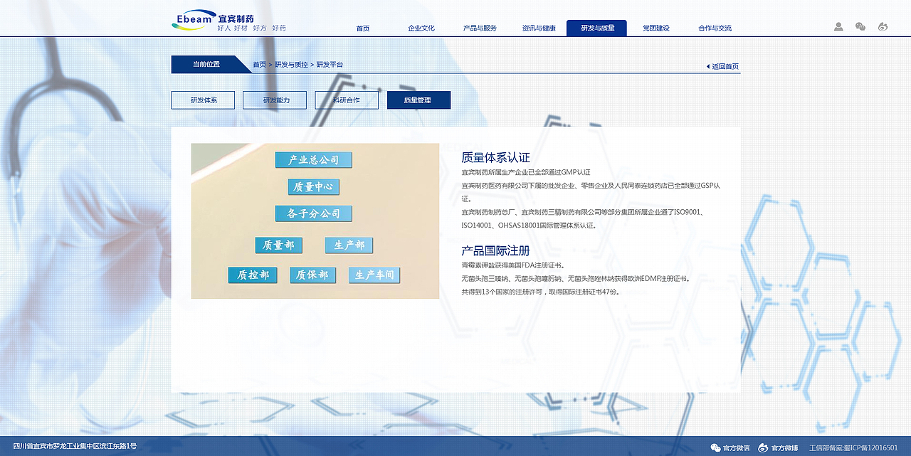 宜宾制药网站建设（图ZMTA1MDY2ODQw） - 企业官网 - 站酷设计师道合设计研究院原创素材 - 站酷ZCOOL
