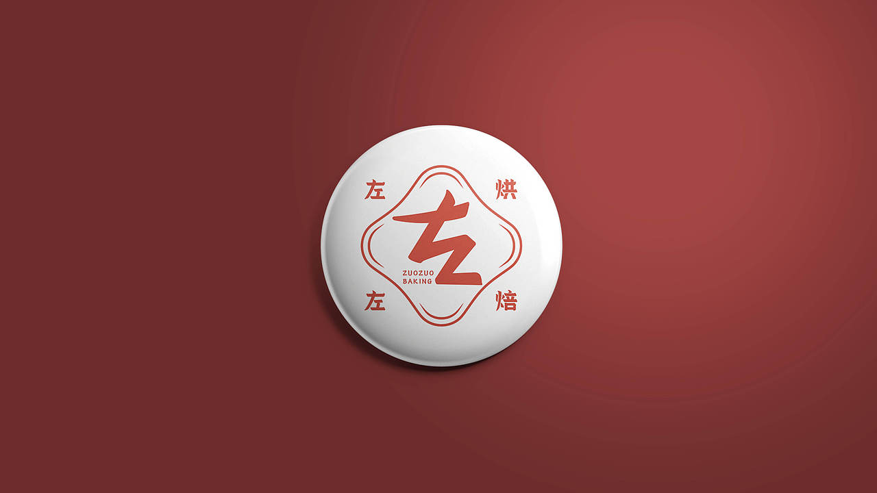 左左cake品牌形象logo设计