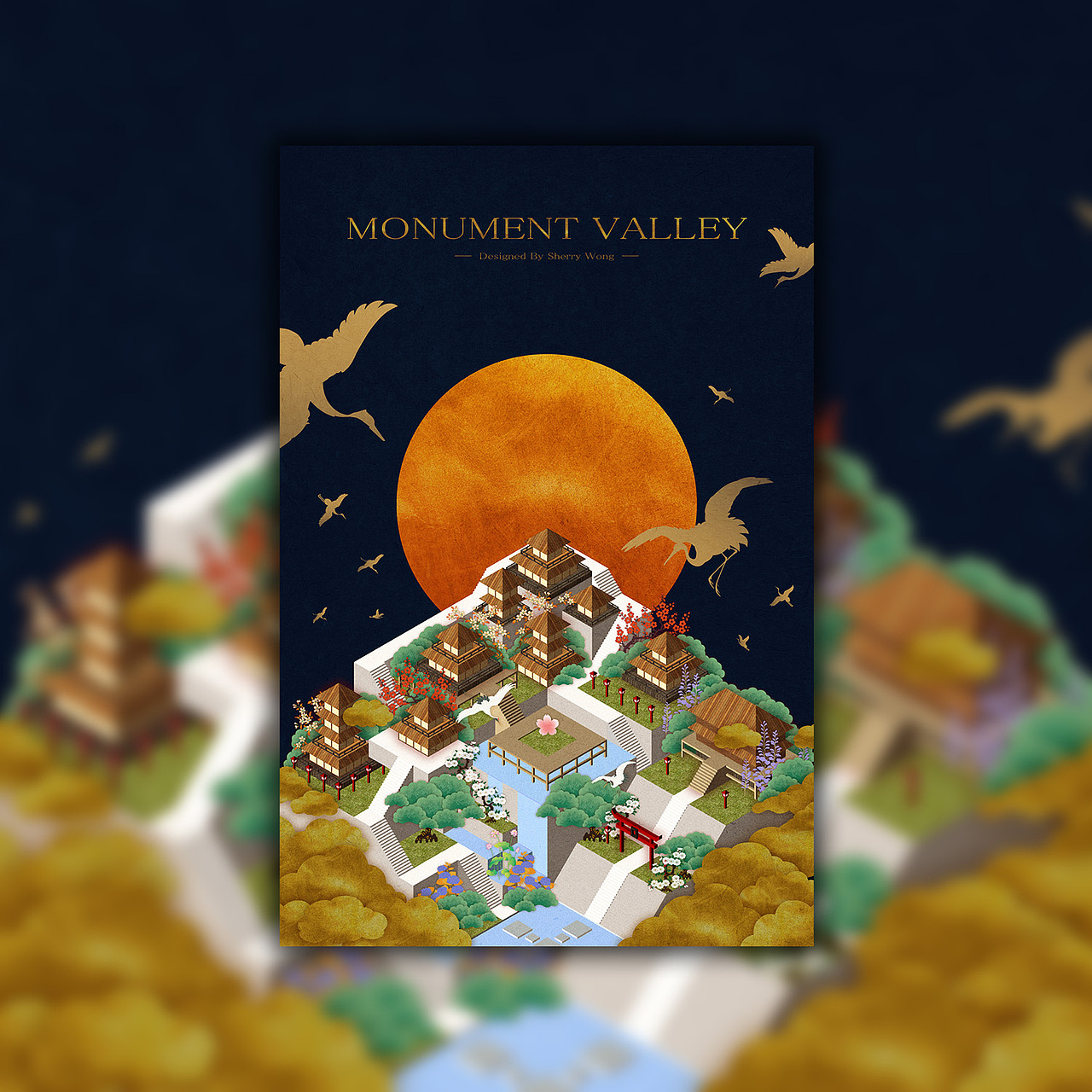 Monument Valley（图ZOTY3NTQxNDA=） - 商业插画 - 站酷设计师眠眠原创素材 - 站酷ZCOOL