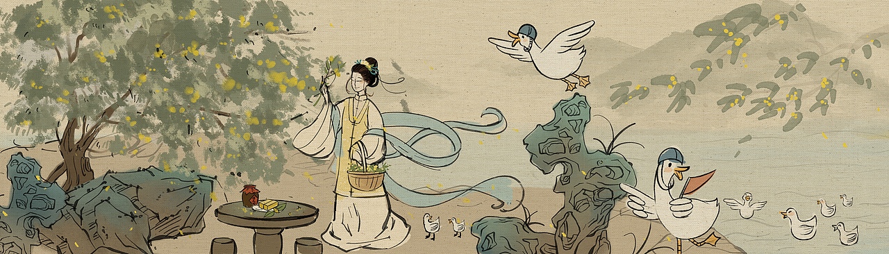 额娘春饼（图ZMjczNTE3MzQ0） - 商业插画 - 站酷设计师鹿xx原创素材 - 站酷ZCOOL