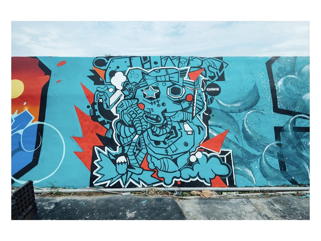 ▌中国涂鸦港澳台艺术家一起在台湾贡寮创作