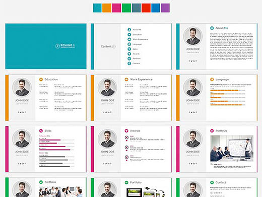 求職簡(jiǎn)歷個(gè)人簡(jiǎn)歷介紹團(tuán)隊(duì)成員介紹PPT模板