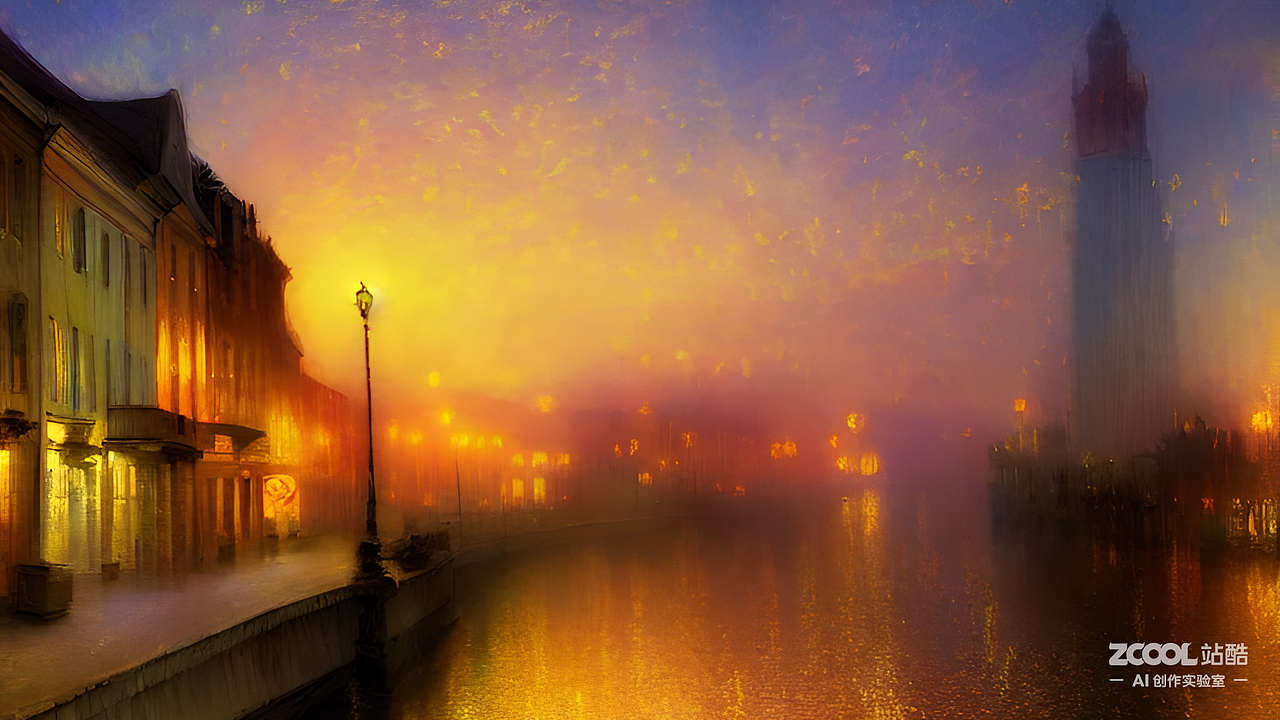 #AI创作实验室#小镇（图ZMzI0MzU4NjEy） - AI作品 - 站酷设计师风悠子原创素材 - 站酷ZCOOL