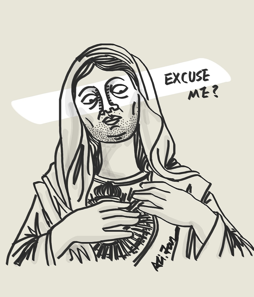 圣母|插画|艺术插画|草莓不喝草莓汁 - 原创作品 - 站酷 (zcool)