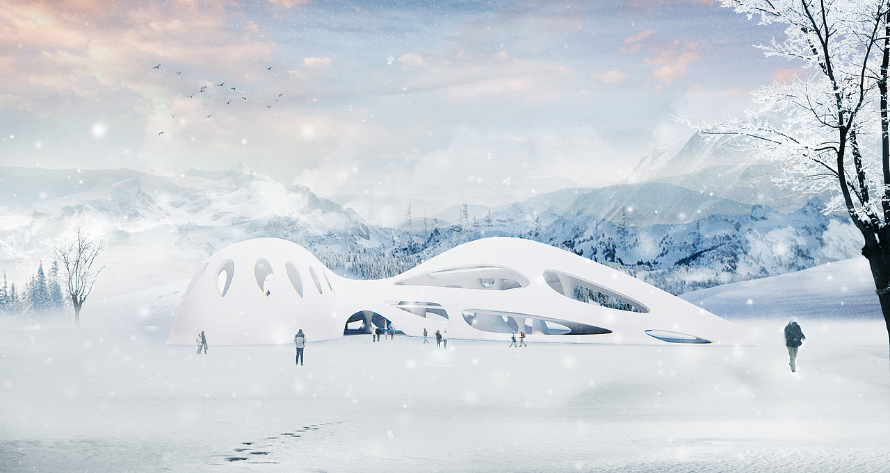 “融化的冰川”科普展示馆设计