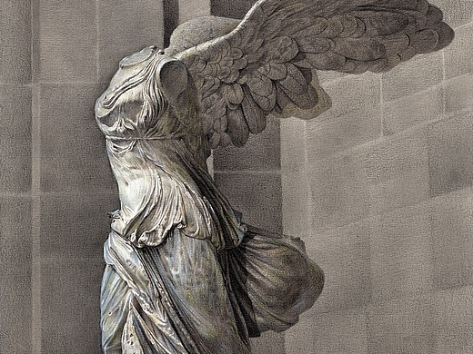 胜利女神像素描纯艺术-绘画15220591年前最美刘亦菲—彩铅作品纯艺术