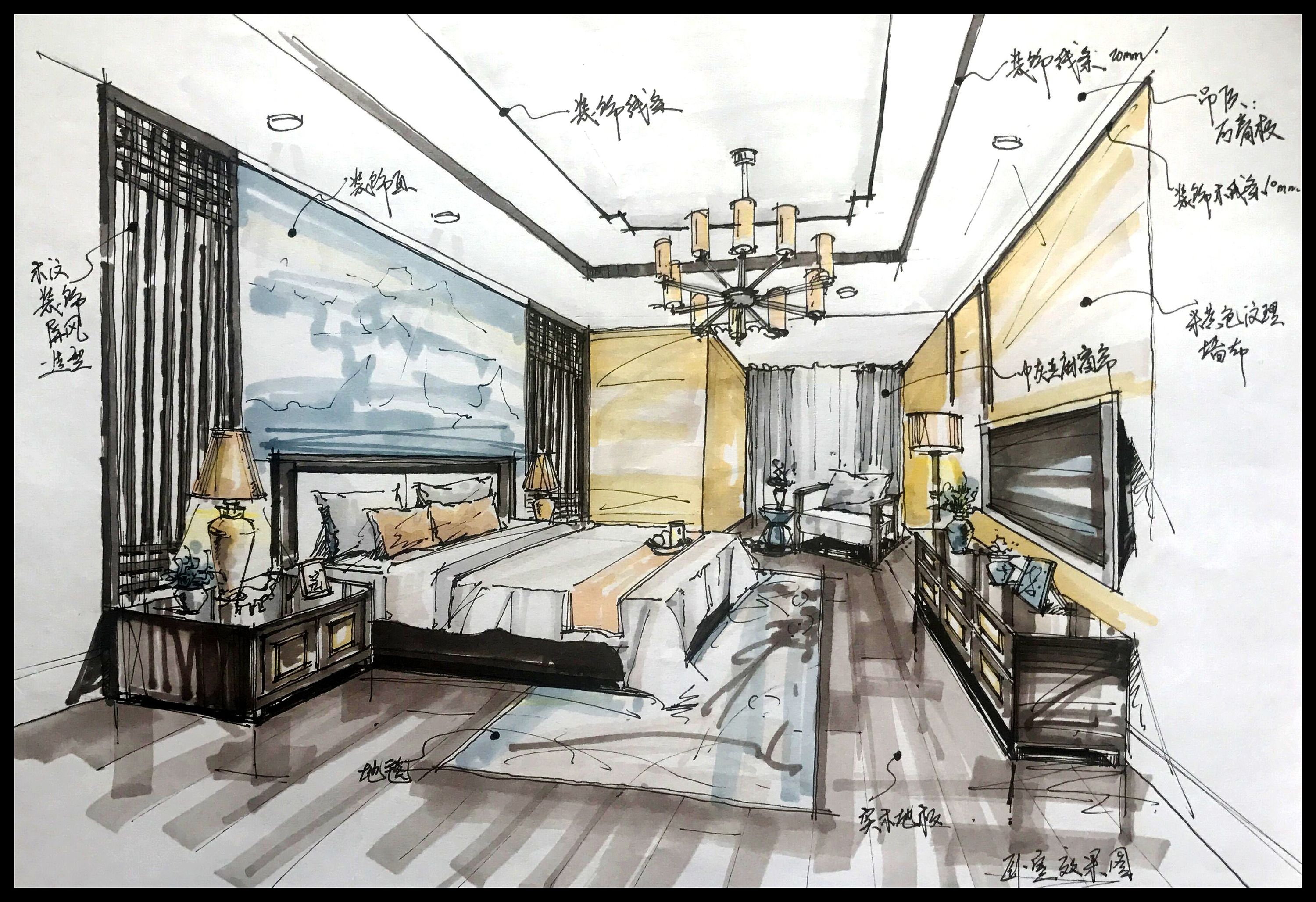 新中式室内空间方案设计