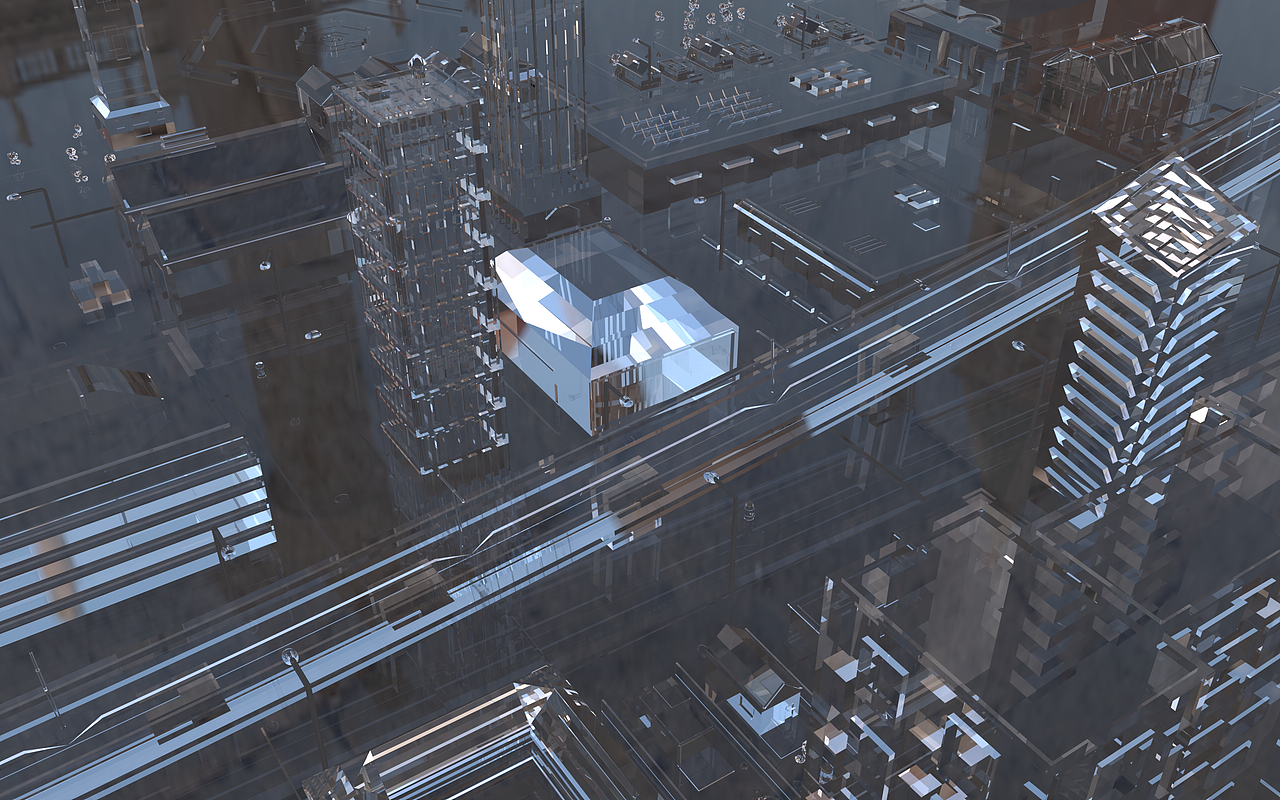 C4D建模城市模型（图ZMjcwOTU1NDgw） - 建筑/空间 - 站酷设计师浮光Discrete原创素材 - 站酷ZCOOL