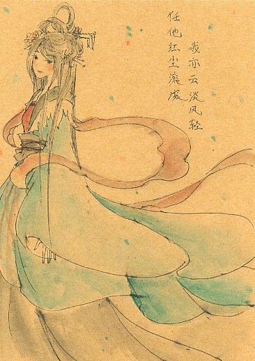 牛皮纸上的手绘~