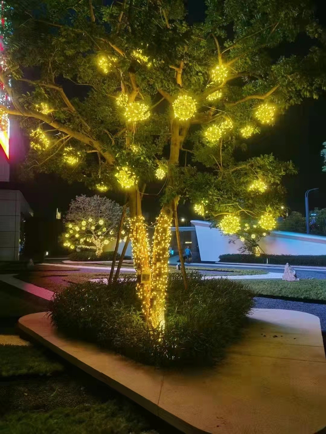 灯光亮化布展 园林亮化 灯光造型制作设计