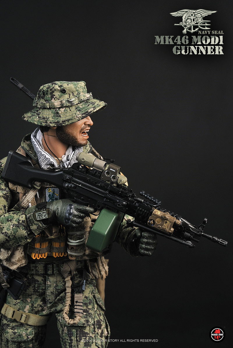 SoldierStory 美国海军海豹突击队 MK46 MOD1机鎗手（图ZMTExMDIwMjQ0） - 手办/模玩 - 站酷设计师SoldierStory原创素材 - 站酷ZCOOL