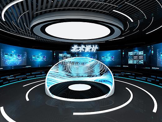 空间站文化展厅科技感