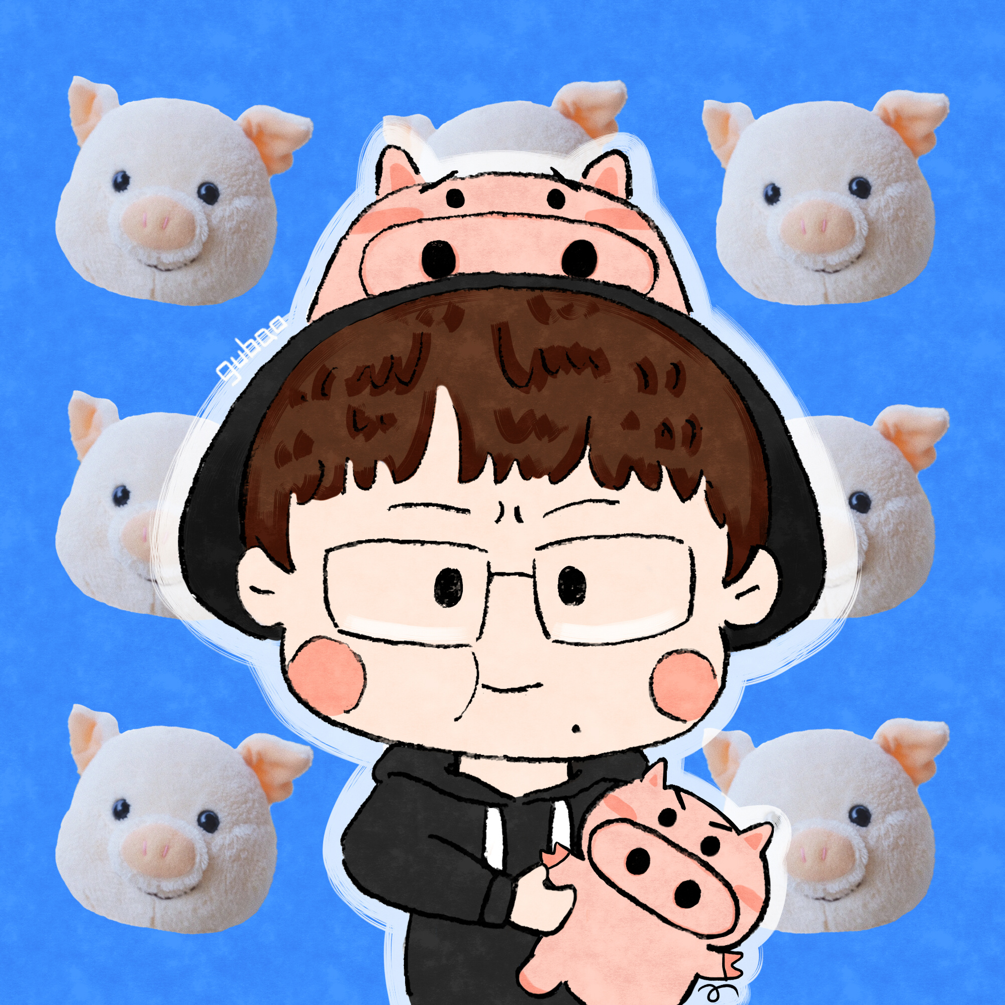 毛不易你可爱得像只猪 毛不易|动漫|肖像漫画|gubaochild - 原创作品