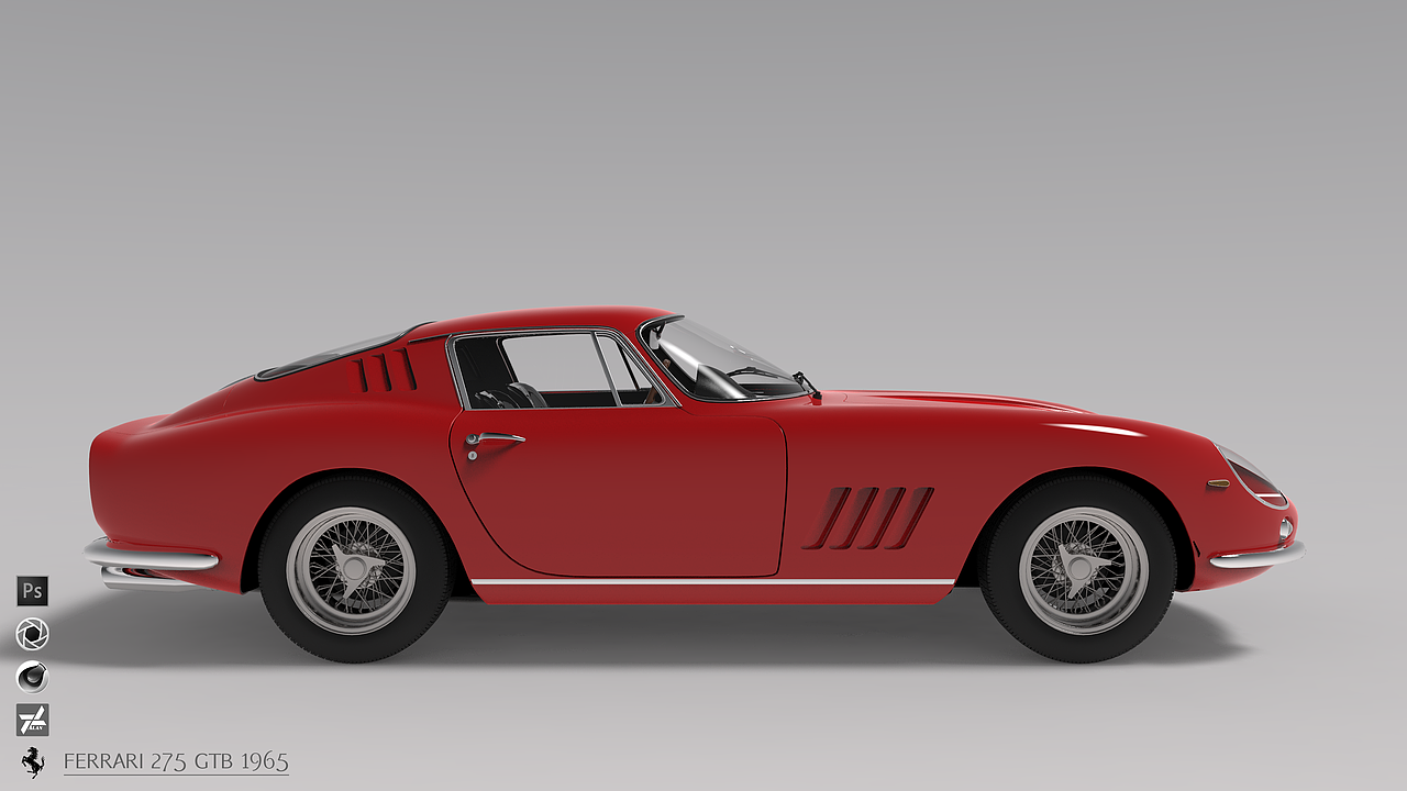 Ferrari 275 GTB 1965 渲染