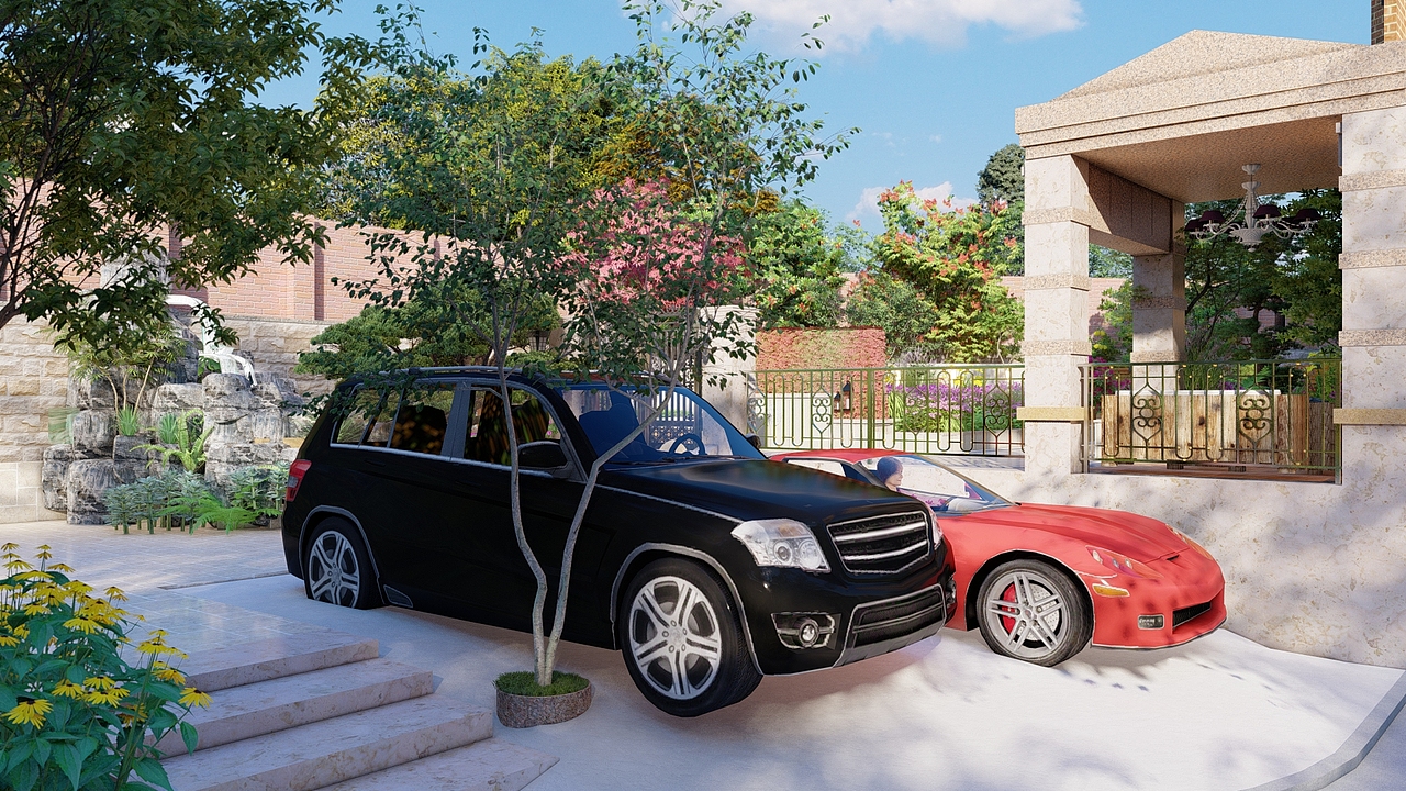 重庆北滨一号别墅花园设计