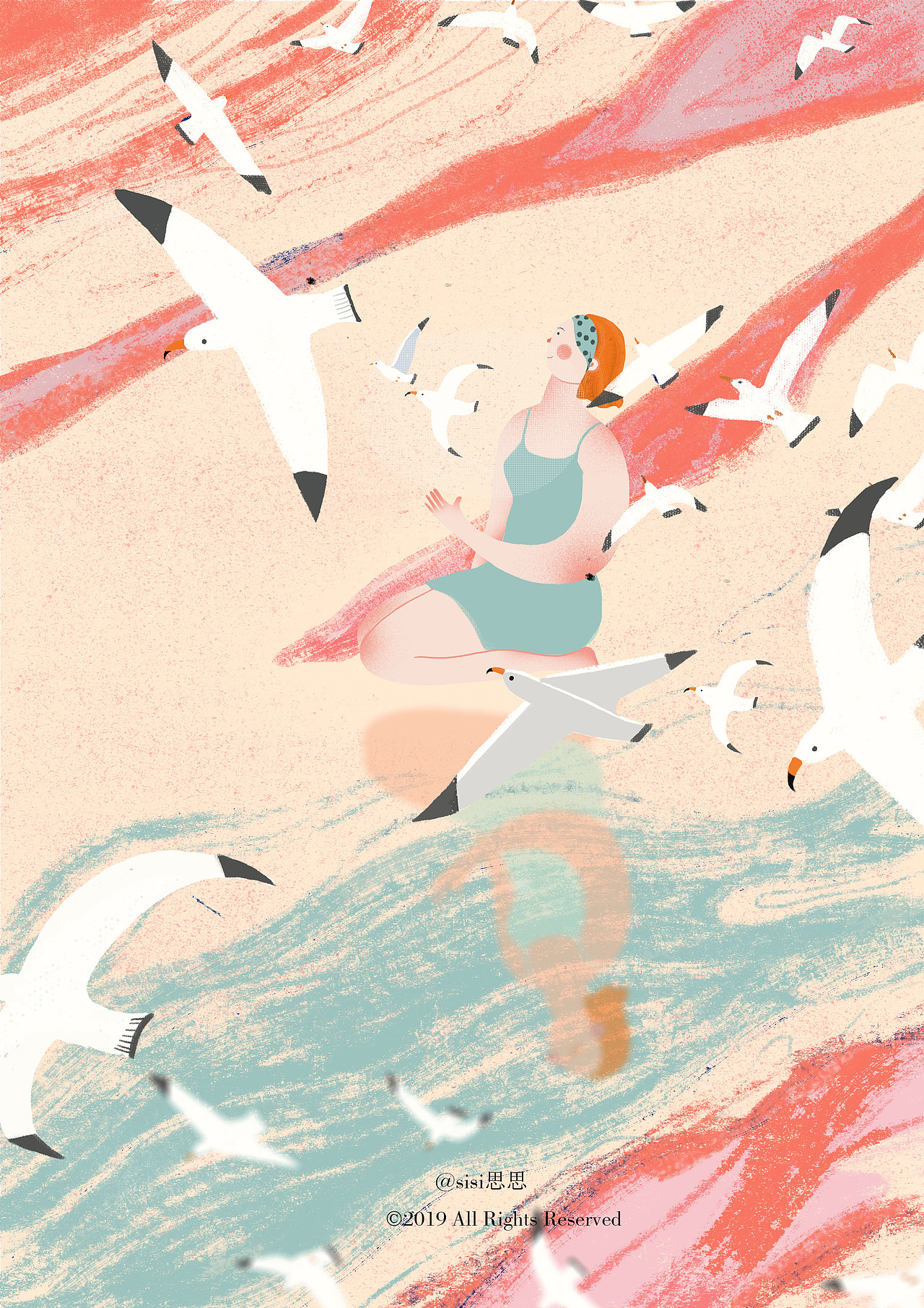 《只手摘星辰》（图ZMTQ1MzA3Nzg0） - 创作习作 - 站酷设计师季思思原创素材 - 站酷ZCOOL