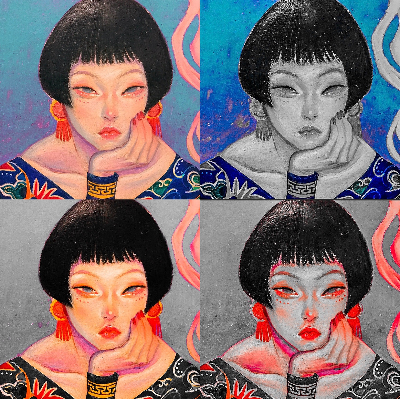 11803066杨丰羽新媒体3班色相对比