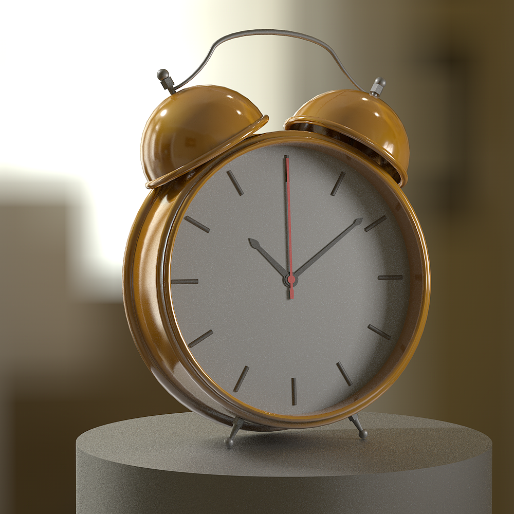 c4d学习-宜家闹钟