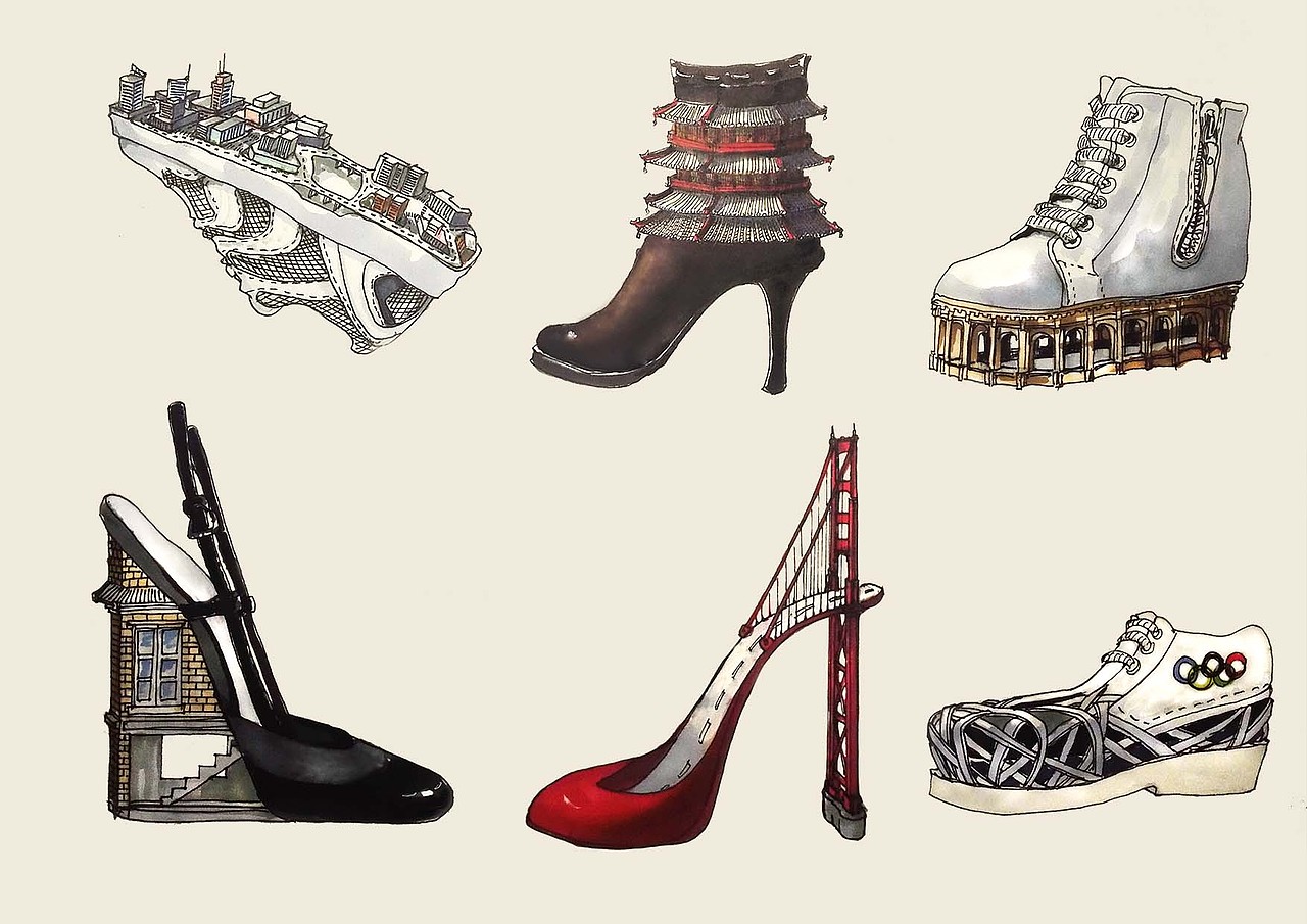 鞋与建筑