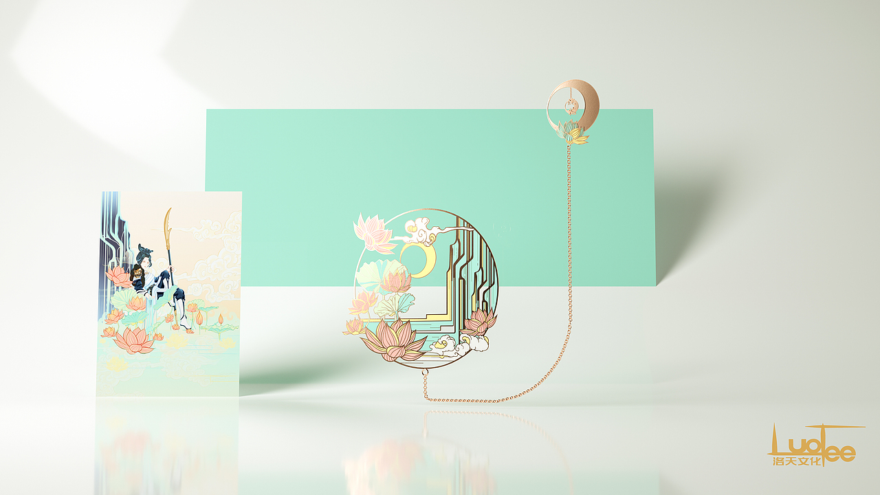 浣花夫人/书签/插画设计|工业/产品|其他工业/产品|竹子画纸上_原创