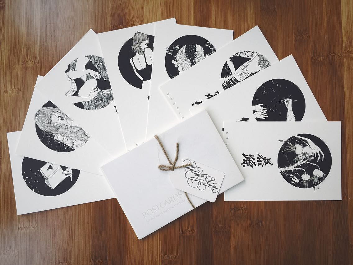 孤独患者系列明信片（图ZMjY5MDY4NDg=） - 艺术插画 - 站酷设计师SylviaP_P原创素材 - 站酷ZCOOL