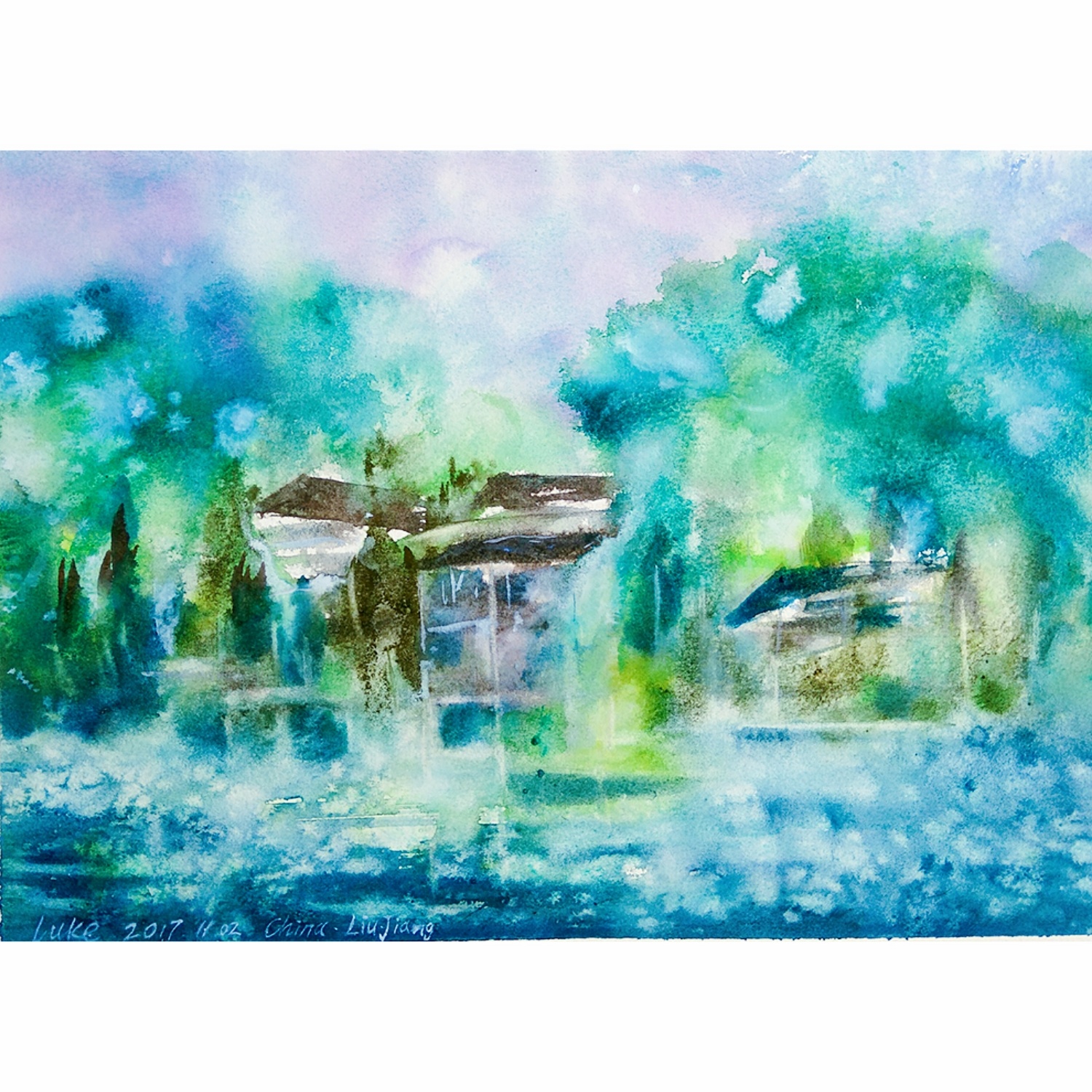 柳江古镇写生|纯艺术|绘画|路加水彩 - 原创作品 - 站酷 (zcool)