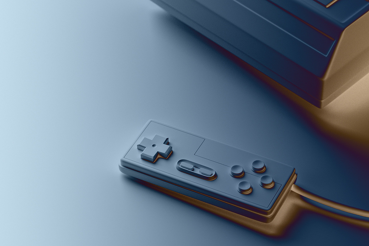 任天堂红白机---C4D硬边建模