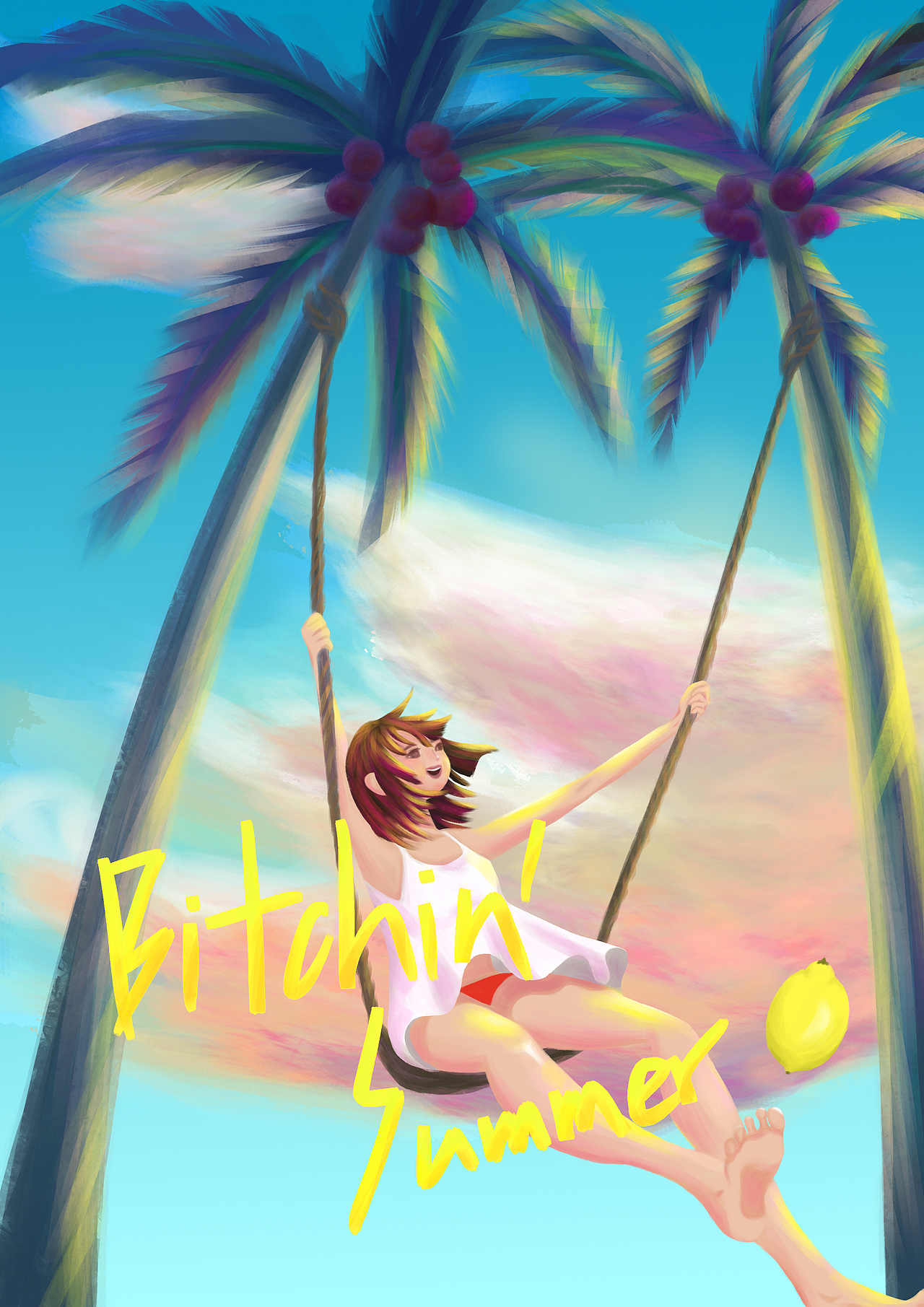 盛夏|插画|创作习作|阿司匹林漫画_原创作品-站酷zcool