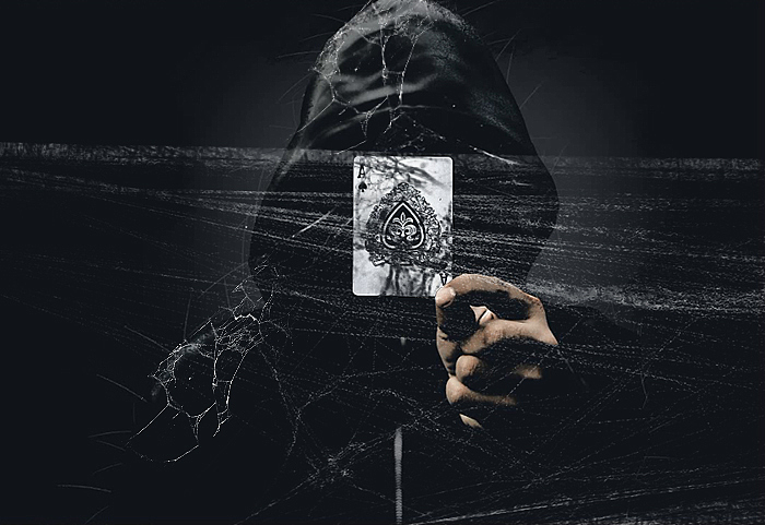 ps合成蜘蛛丝缠绕人物裂纹效果动作教程