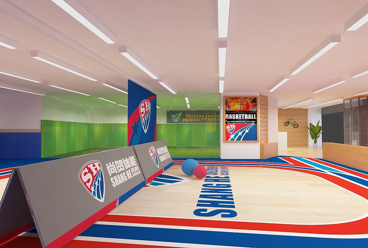 儿童体育训练空间设计|少儿摔跤室设计