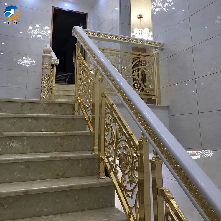 中式复古铜楼梯护栏设计 看透不说透