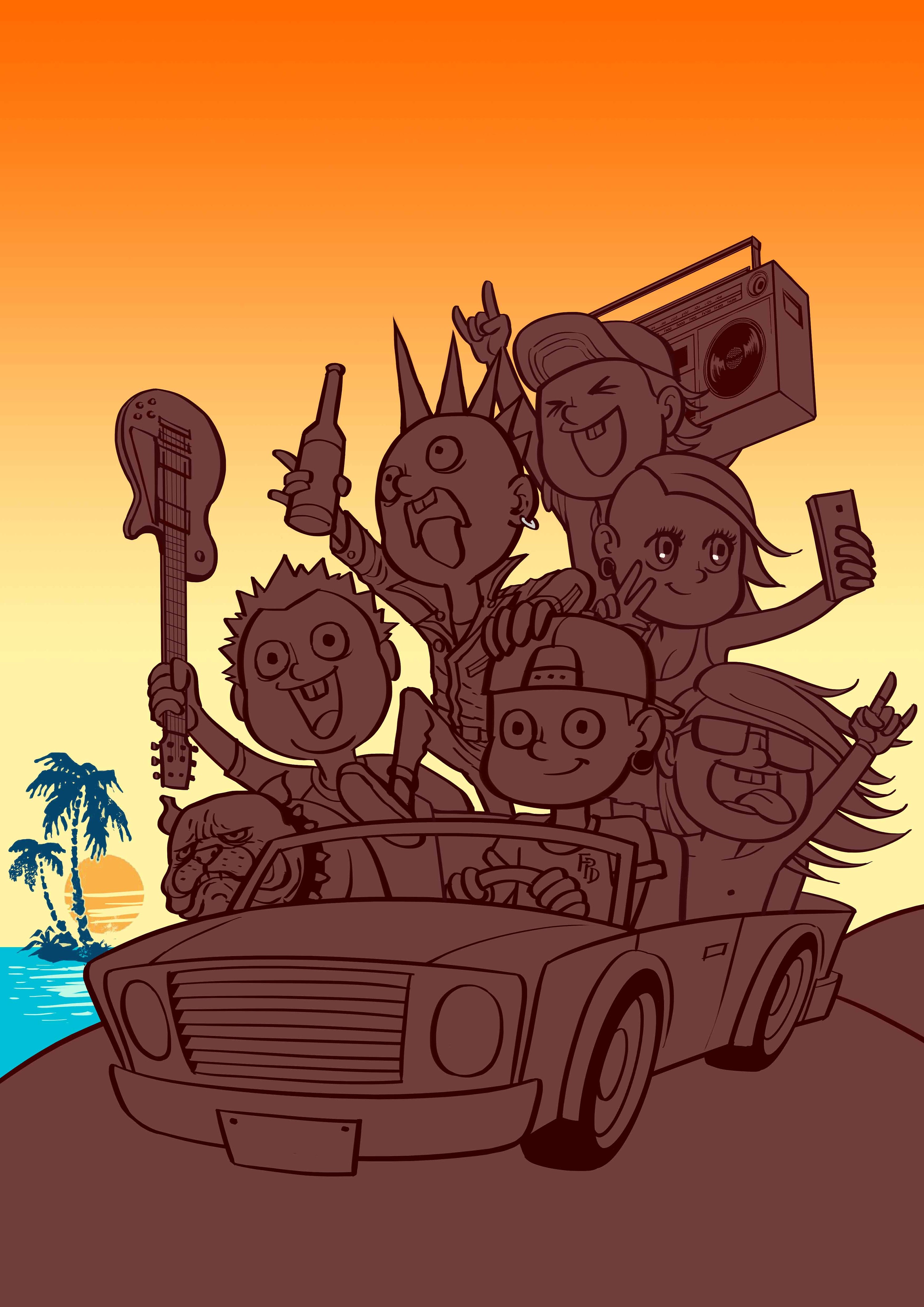 广州full punk day朋克音乐节海报_黄国荣子-站酷zcool