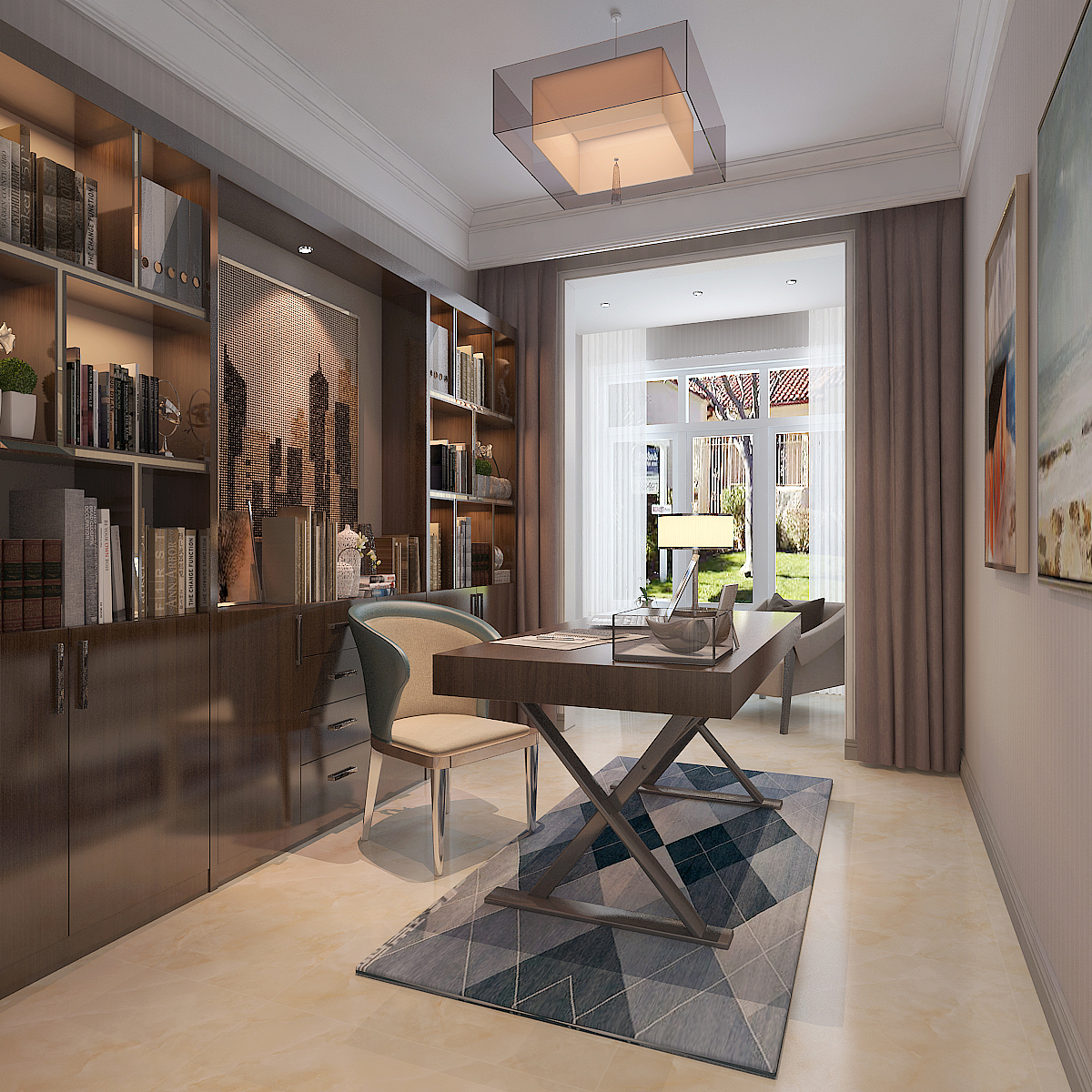 【朝阳首府】150平简约风格装修效果图