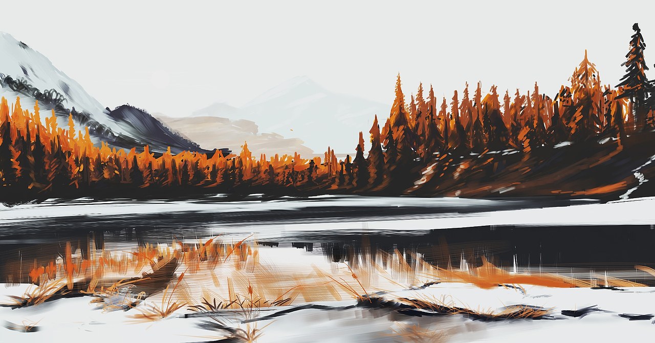 雪山。（圖ZMTQwMjYzNzg4） - 藝術(shù)插畫 - 站酷設(shè)計(jì)師韓志豪原創(chuàng)素材 - 站酷ZCOOL