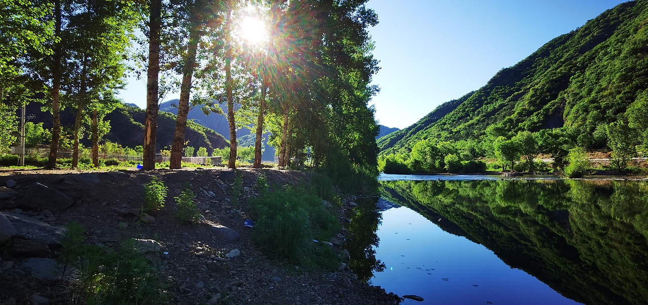 2021第二次写生,白河湾晨光