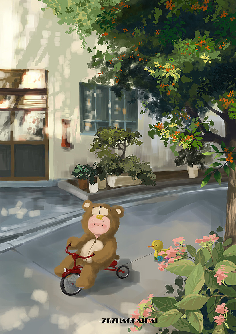 下午的天气真好（图ZMjgyNzU0MTE2） - 创作习作 - 站酷设计师双吉我吃俩原创素材 - 站酷ZCOOL