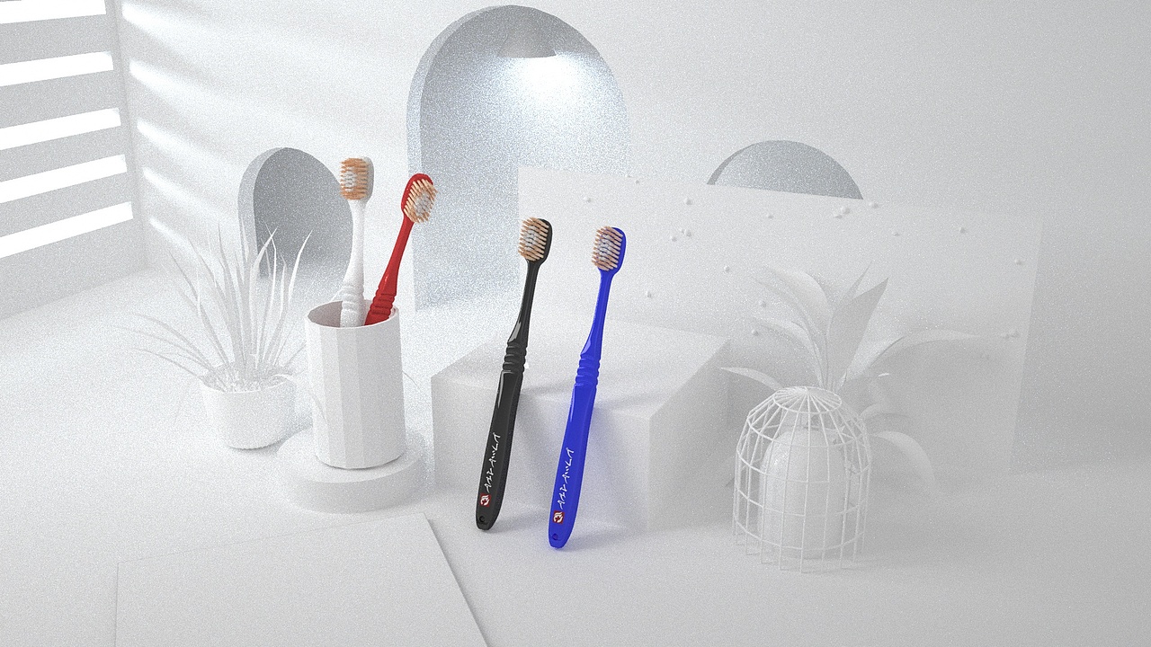 C4D护适达牙刷模型场景（图ZMTU5Mzk4Mjc2） - 场景 - 站酷设计师月光下半杯茶原创素材 - 站酷ZCOOL
