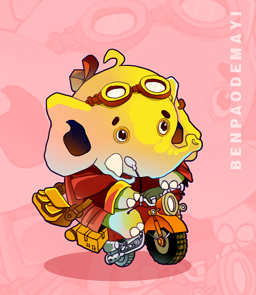 ip形象设计|插画|商业插画|奔跑的大象_原创作品-站酷zcool