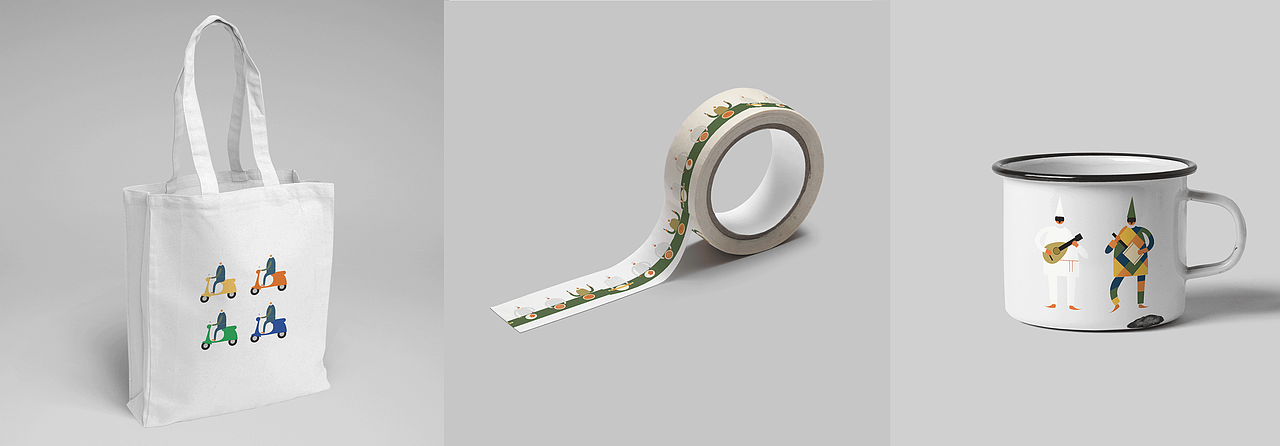 那不勒斯城市印象插画（图ZMjEyMzc3NjIw） - 商业插画 - 站酷设计师你芥末六呀原创素材 - 站酷ZCOOL